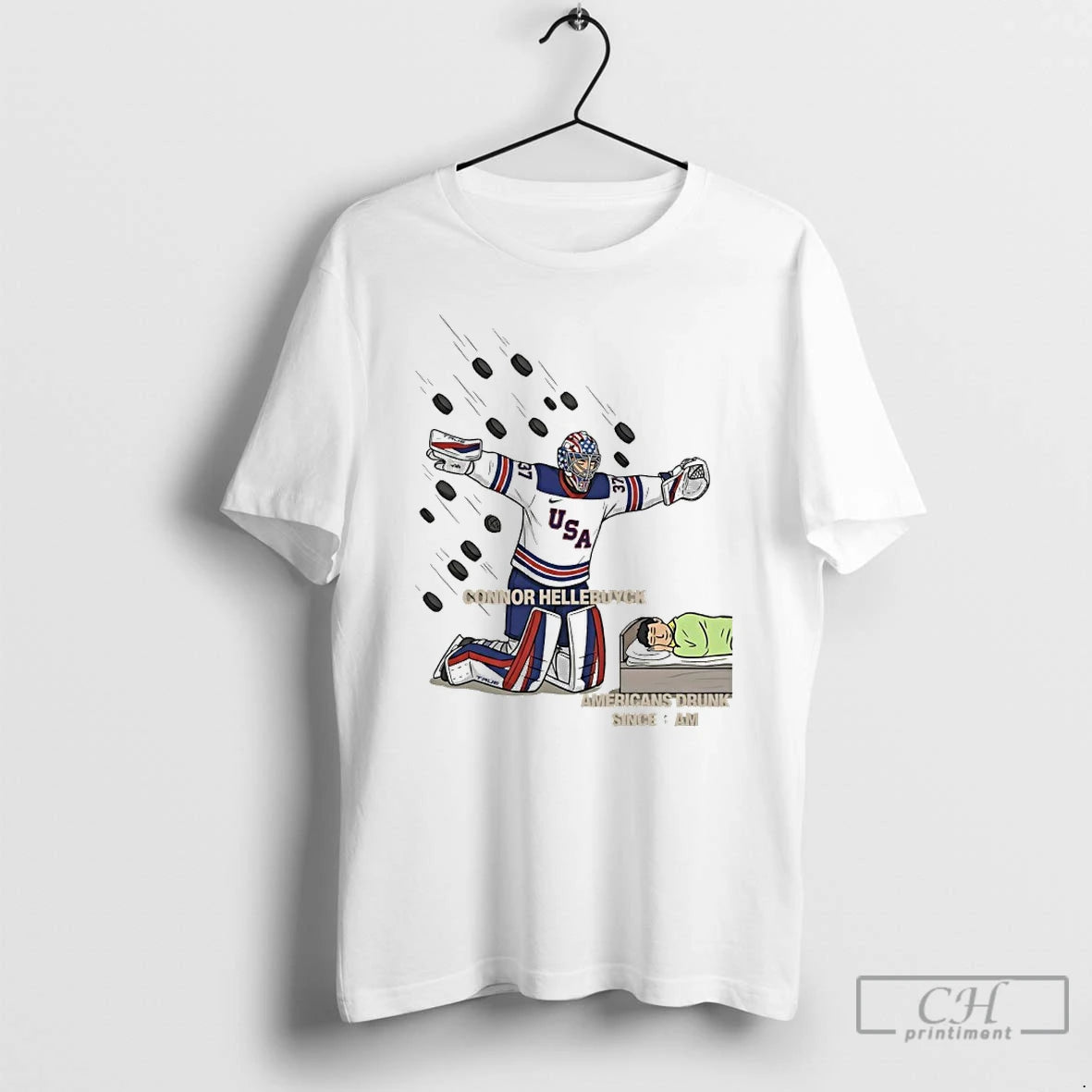 Premium Connor Hellebuyck Secretary Of Defense T-Shirts, Hoodie, Sweatshirt | HypeDripTees.com