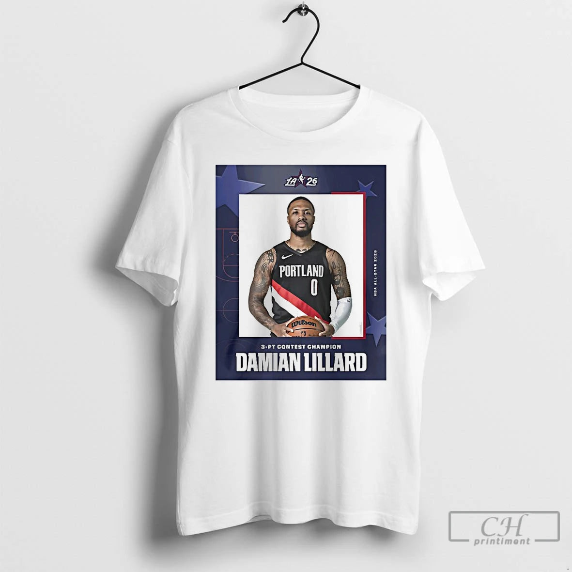 Premium Damian Lillard The 2026 3 Pt Contest Champion T-Shirts, Hoodie, Sweatshirt | HypeDripTees.com