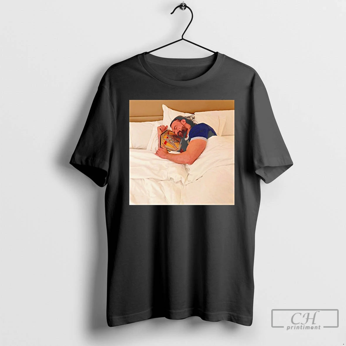 Premium Drew Mcintyre In Bed Photo T-Shirts, Hoodie, Sweatshirt | HypeDripTees.com