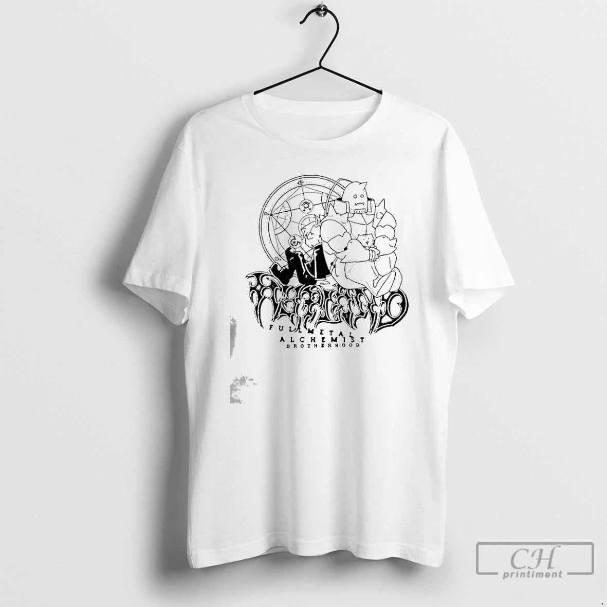 Premium Edward Elric And Alphonse Elric Fullmetal Alchemist Brotherhood Line Art T-Shirts, Hoodie, Sweatshirt