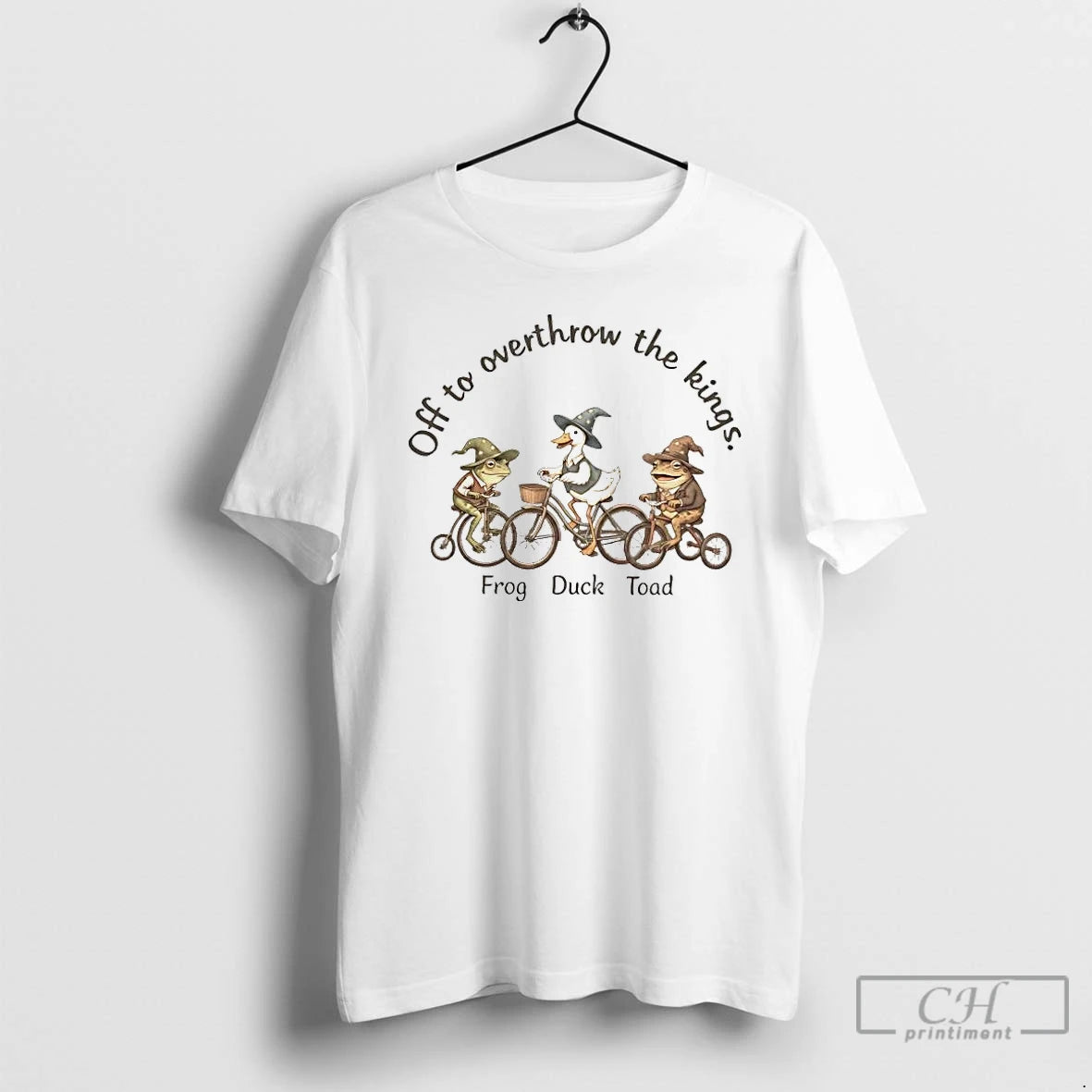 Premium Frog Duck Toad Off To Overthrow The Kings Fuck Donald Trump T Shirts Sweater Hoodie, Sweatshirt | HypeDripTees.com