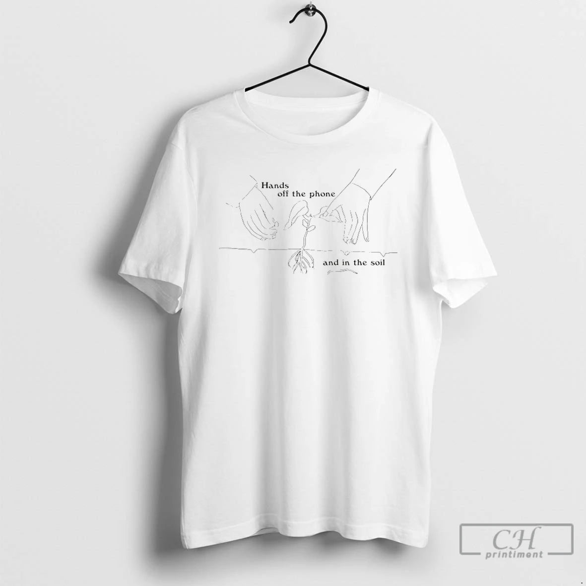 Premium Hands Off The Phone And In The Soil T-Shirts, Hoodie, Sweatshirt | HypeDripTees.com
