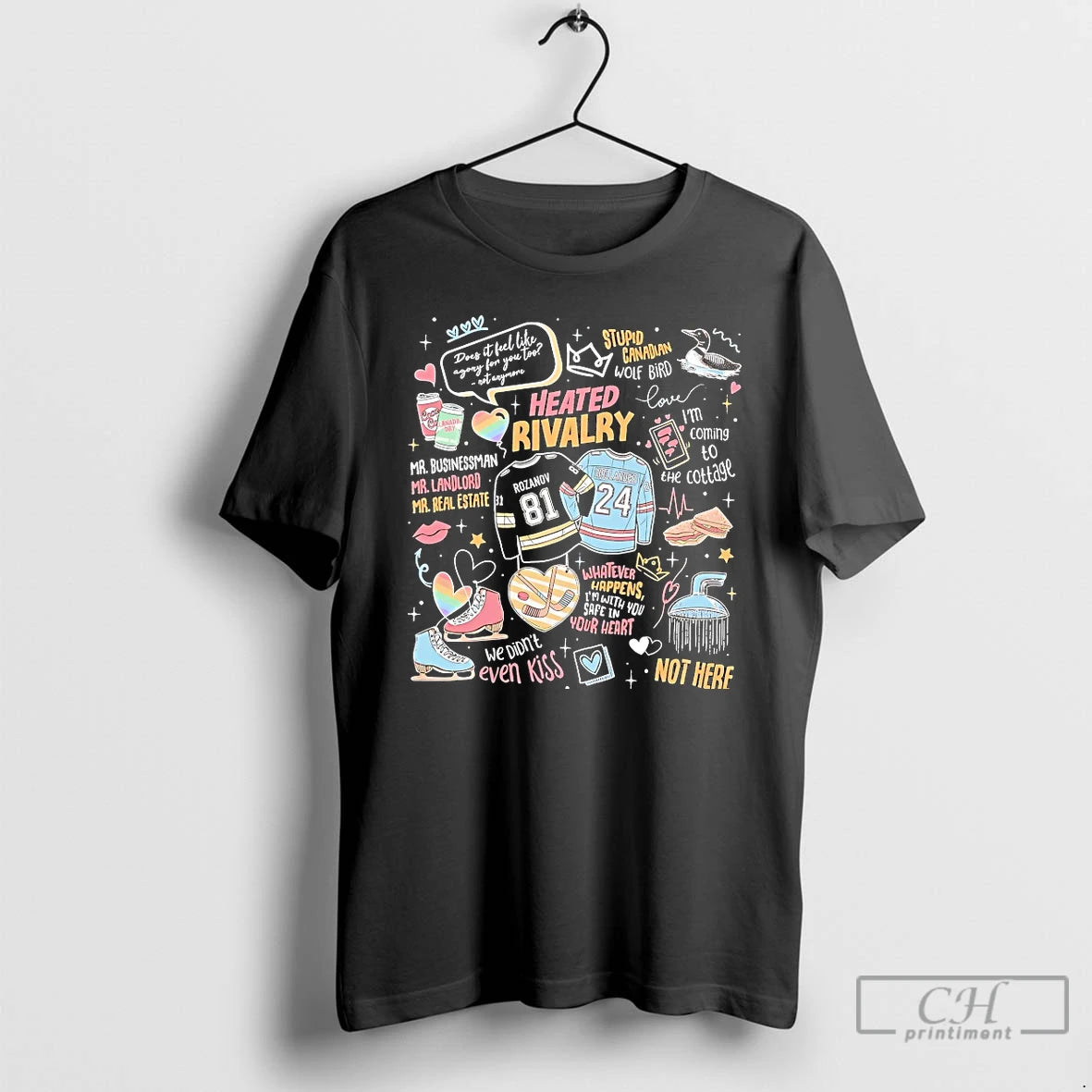 Premium Heated Rivalry Romance Hollanov Couple Romance Book Hockey Rivals T-Shirts, Hoodie, Sweatshirt | HypeDripTees.com