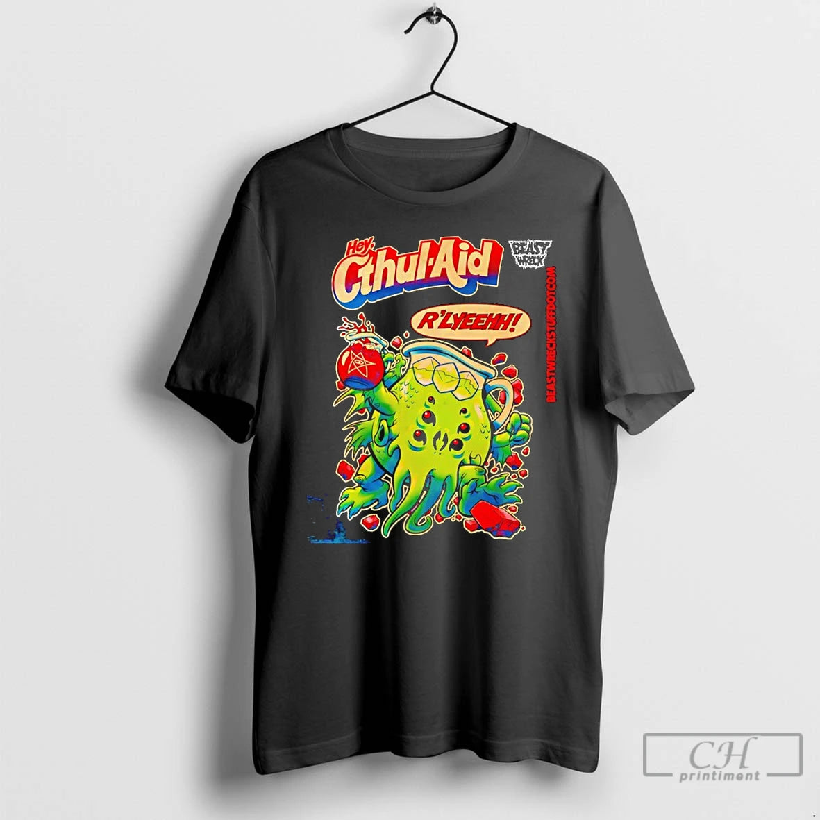 Premium Hey Cthul Aid Rlyeehh Vintage T-Shirts, Hoodie, Sweatshirt | HypeDripTees.com