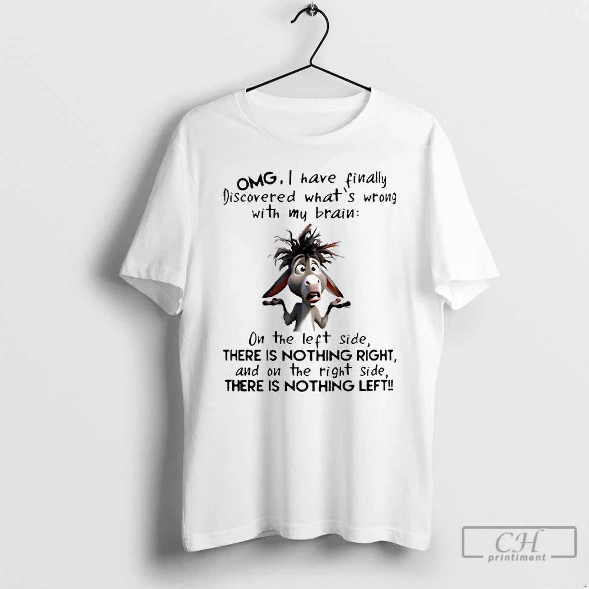 Premium Horse Omg I Have Finally Discovered Whats Wrong With My Brain On The Left T-Shirts, Hoodie, Sweatshirt