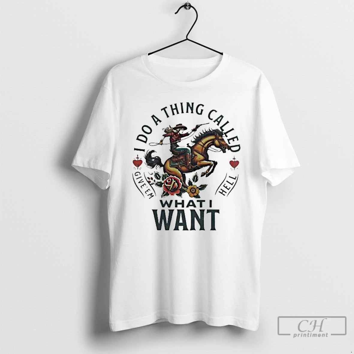 Premium I Do A Thing Called Give Em Hell What I Want T Shirts Sweater Hoodie, Sweatshirt | HypeDripTees.com
