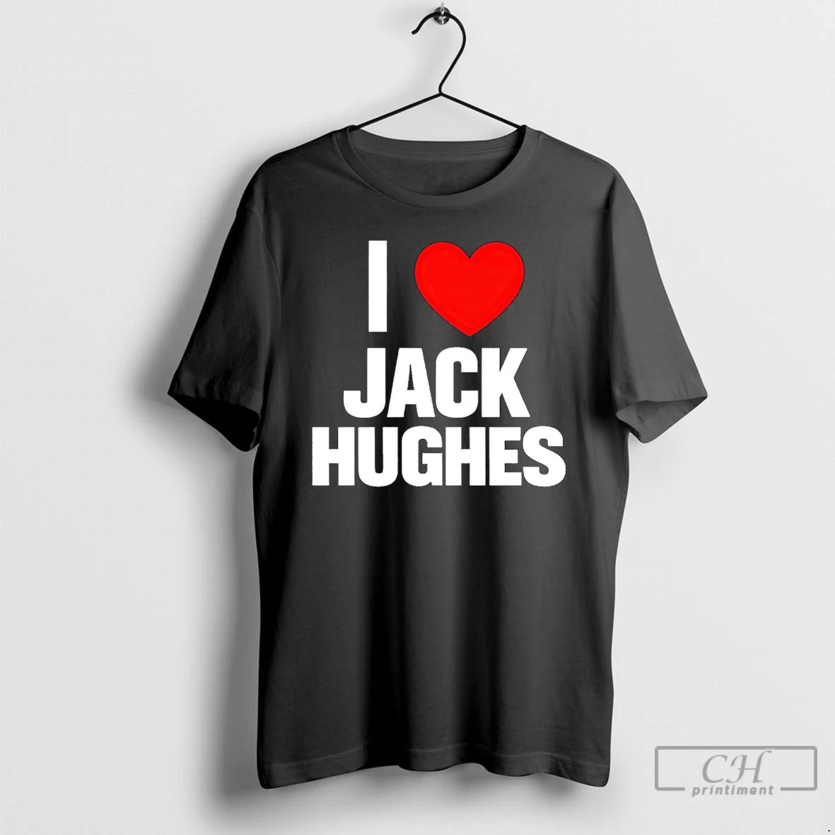 Premium I Love Jack Hughes Champions 2026 T-Shirts, Hoodie, Sweatshirt | HypeDripTees.com
