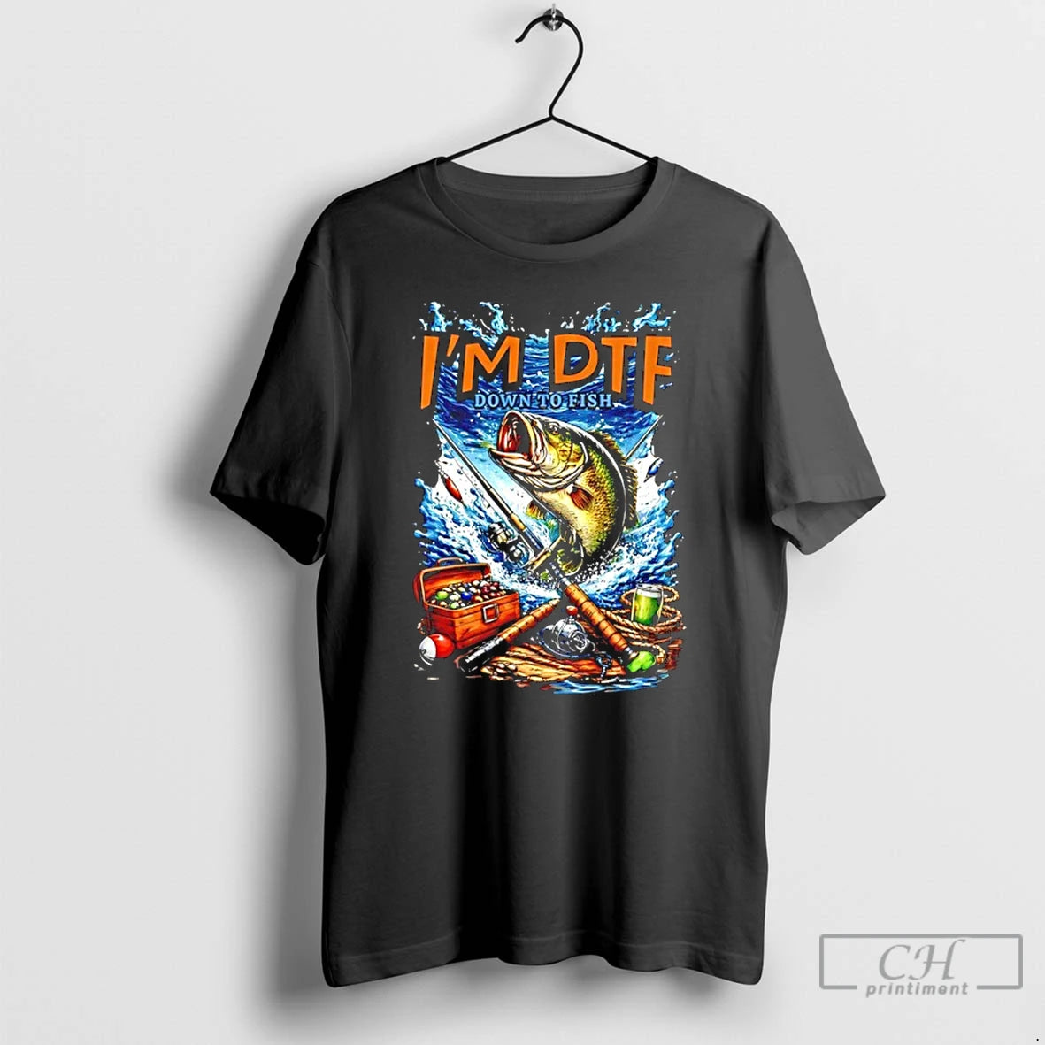 Premium Im Dtf Down To Fish T-Shirts, Hoodie, Sweatshirt | HypeDripTees.com