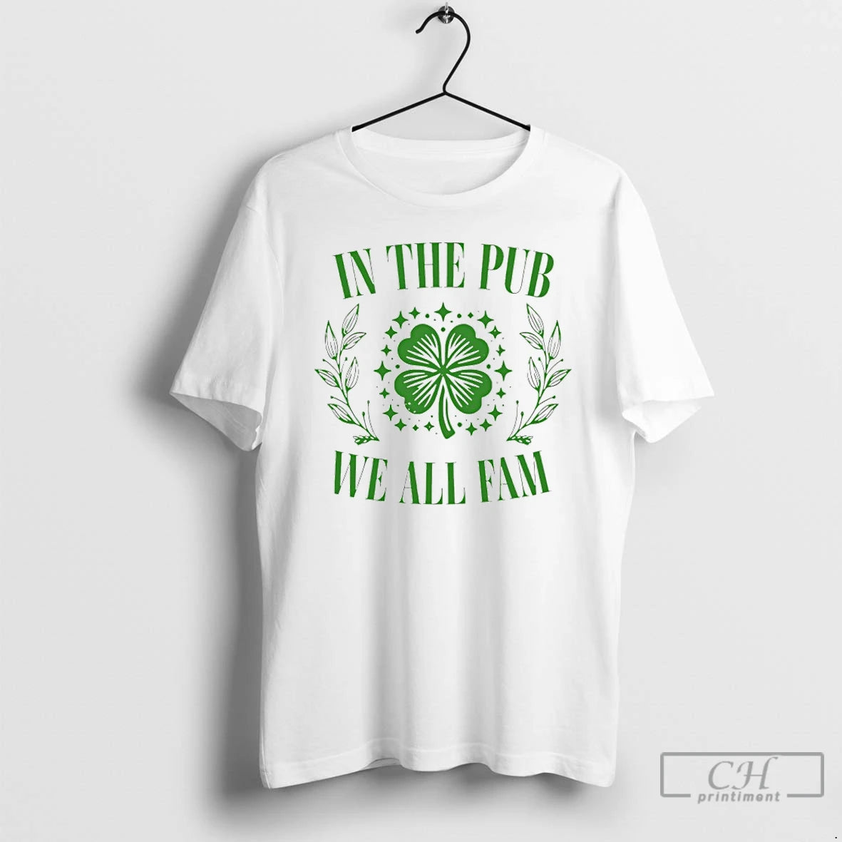 Premium In The Pub We All Fam Shamrock St Patricks Day T-Shirts, Hoodie, Sweatshirt | HypeDripTees.com