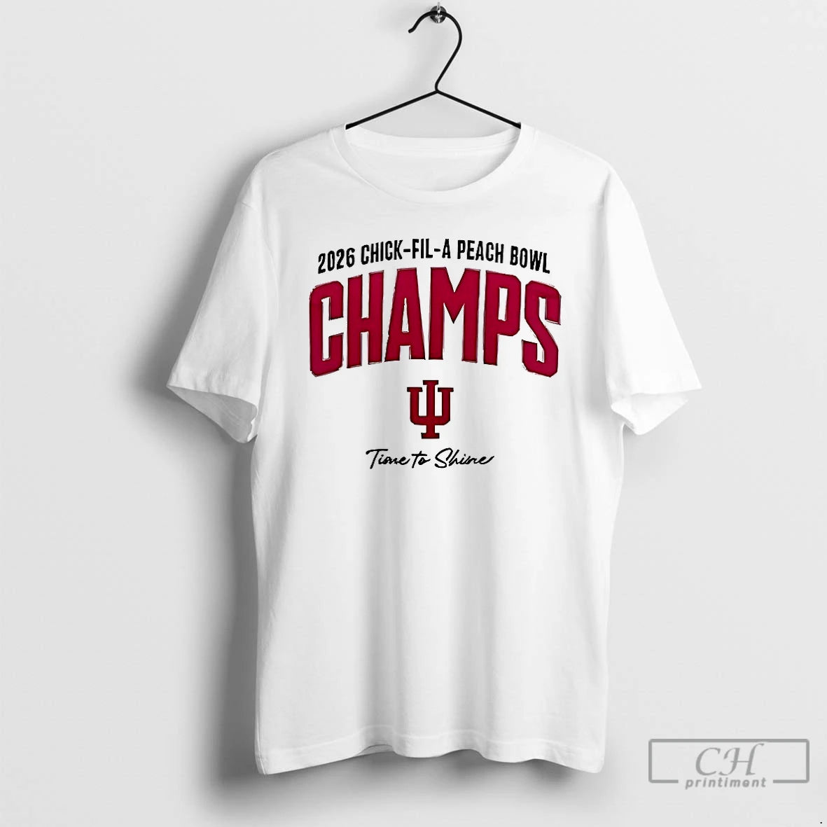 Premium Indiana University Hoosiers 2026 Peach Bowl Champions T-Shirts, Hoodie, Sweatshirt | HypeDripTees.com