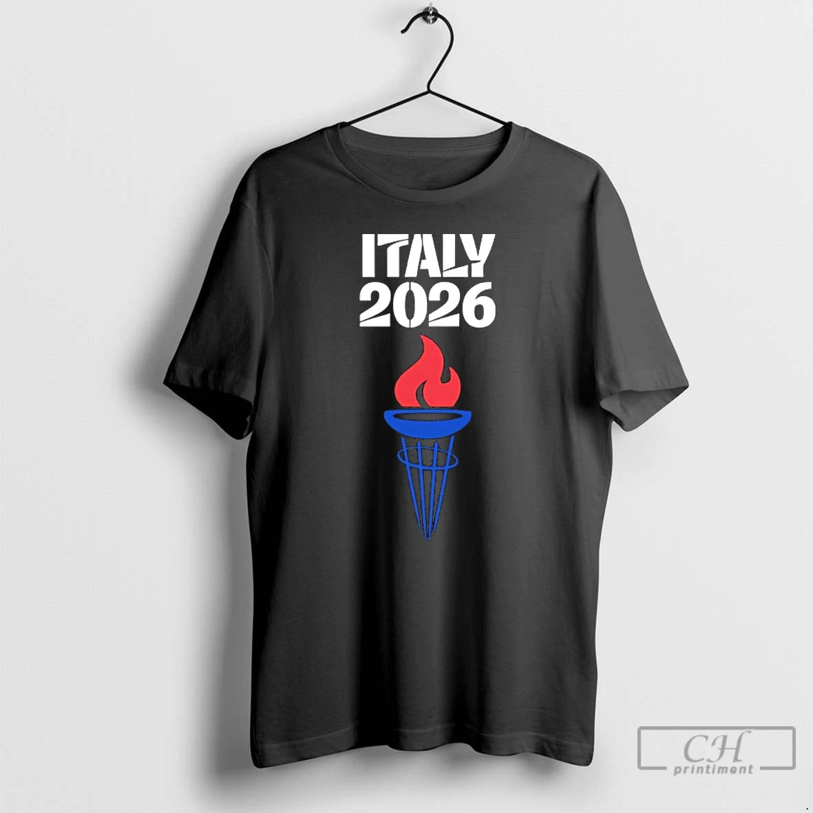 Premium Italy Olympic 2026 Torch Fire T-Shirts, Hoodie, Sweatshirt | HypeDripTees.com