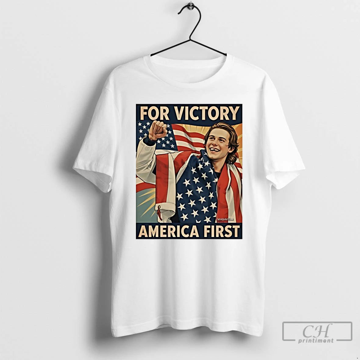 Premium Jack Hughes Missing Teeth For Victory America First T-Shirts, Hoodie, Sweatshirt | HypeDripTees.com