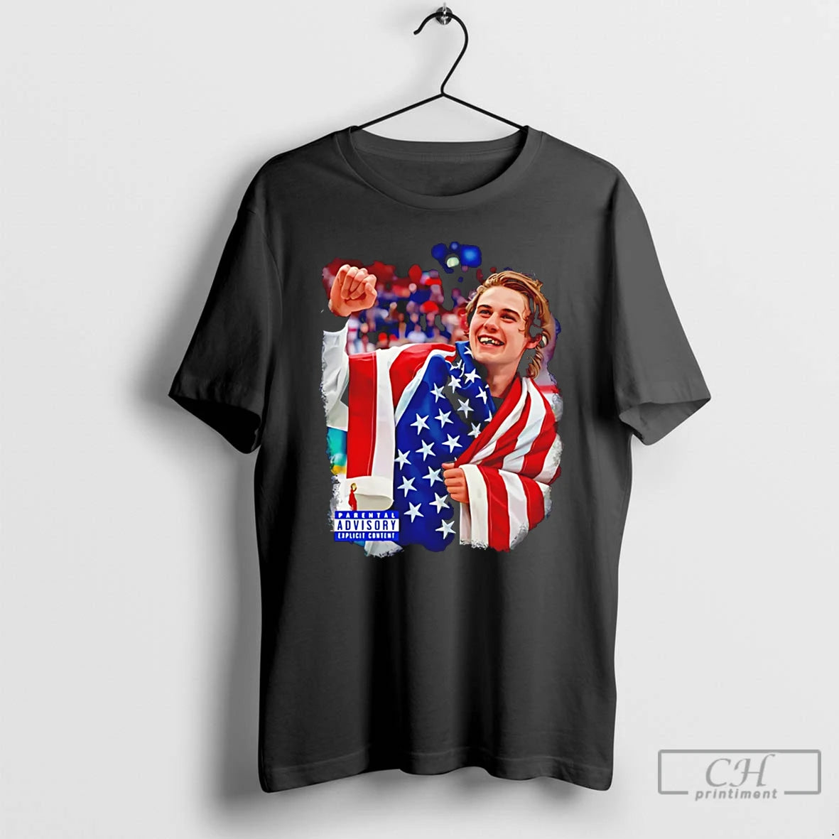 Premium Jack Hughes Usa Hockey Champion American Flag Graphic T-Shirts, Hoodie, Sweatshirt | HypeDripTees.com