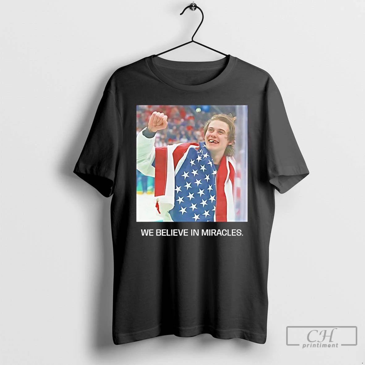 Premium Jack Hughes Usa Hockey We Believe In Miracles T-Shirts, Hoodie, Sweatshirt | HypeDripTees.com