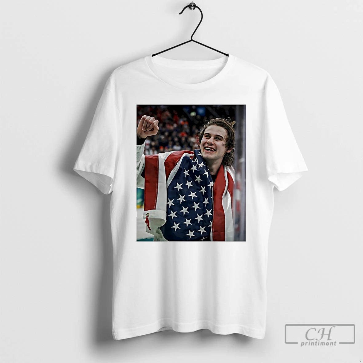 Premium Jack Hughes Usa Hockey Photo T-Shirts, Hoodie, Sweatshirt | HypeDripTees.com