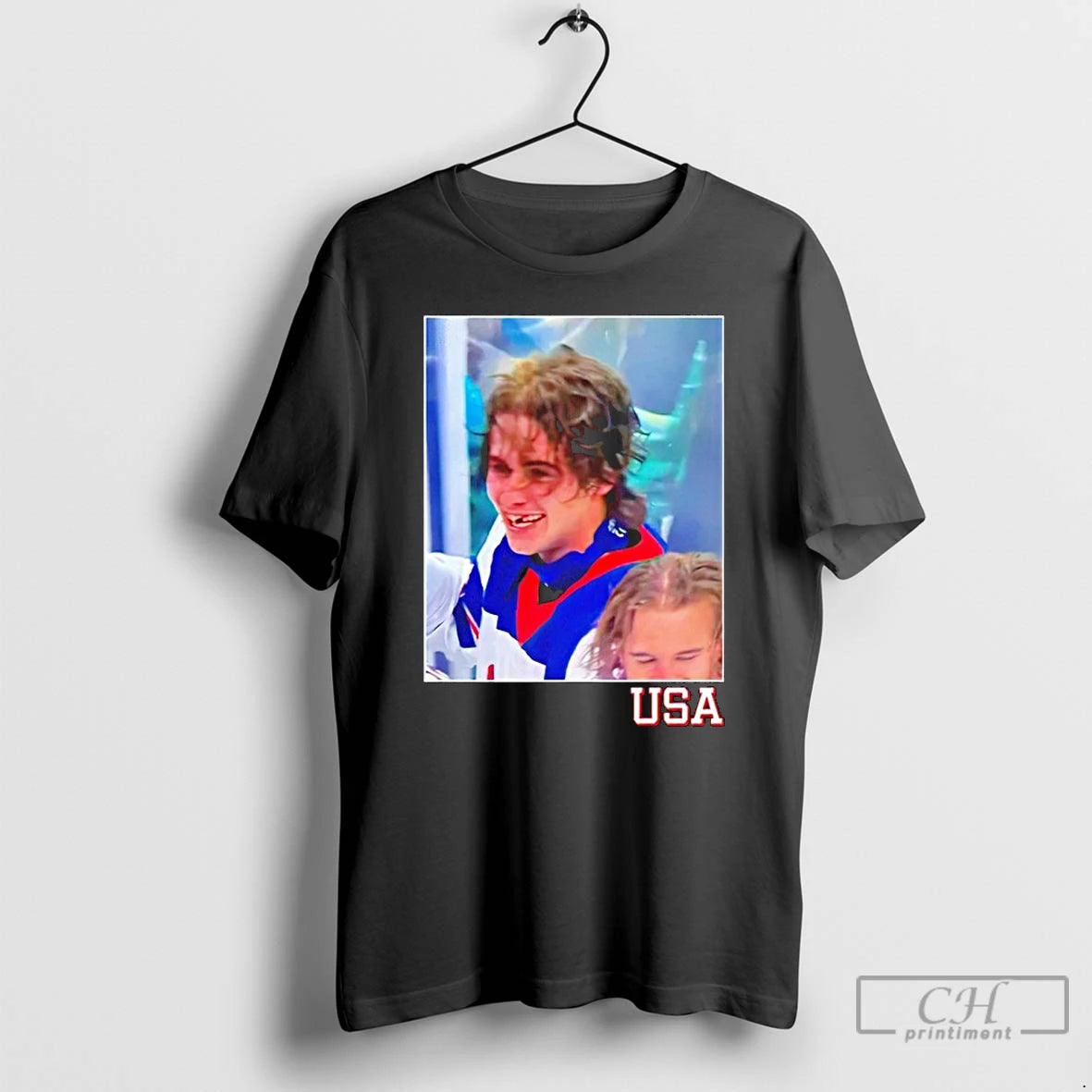 Premium Jack Hughes Usa Team Hockey Photo T-Shirts, Hoodie, Sweatshirt | HypeDripTees.com
