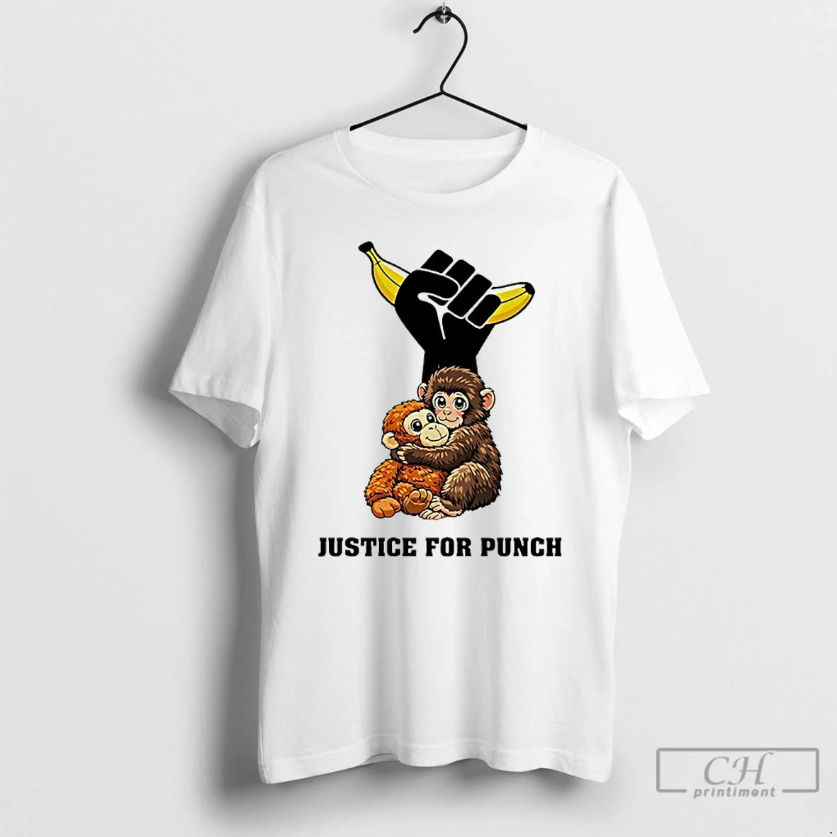 Premium Justice For Punch Love Monkey T-Shirts, Hoodie, Sweatshirt | HypeDripTees.com