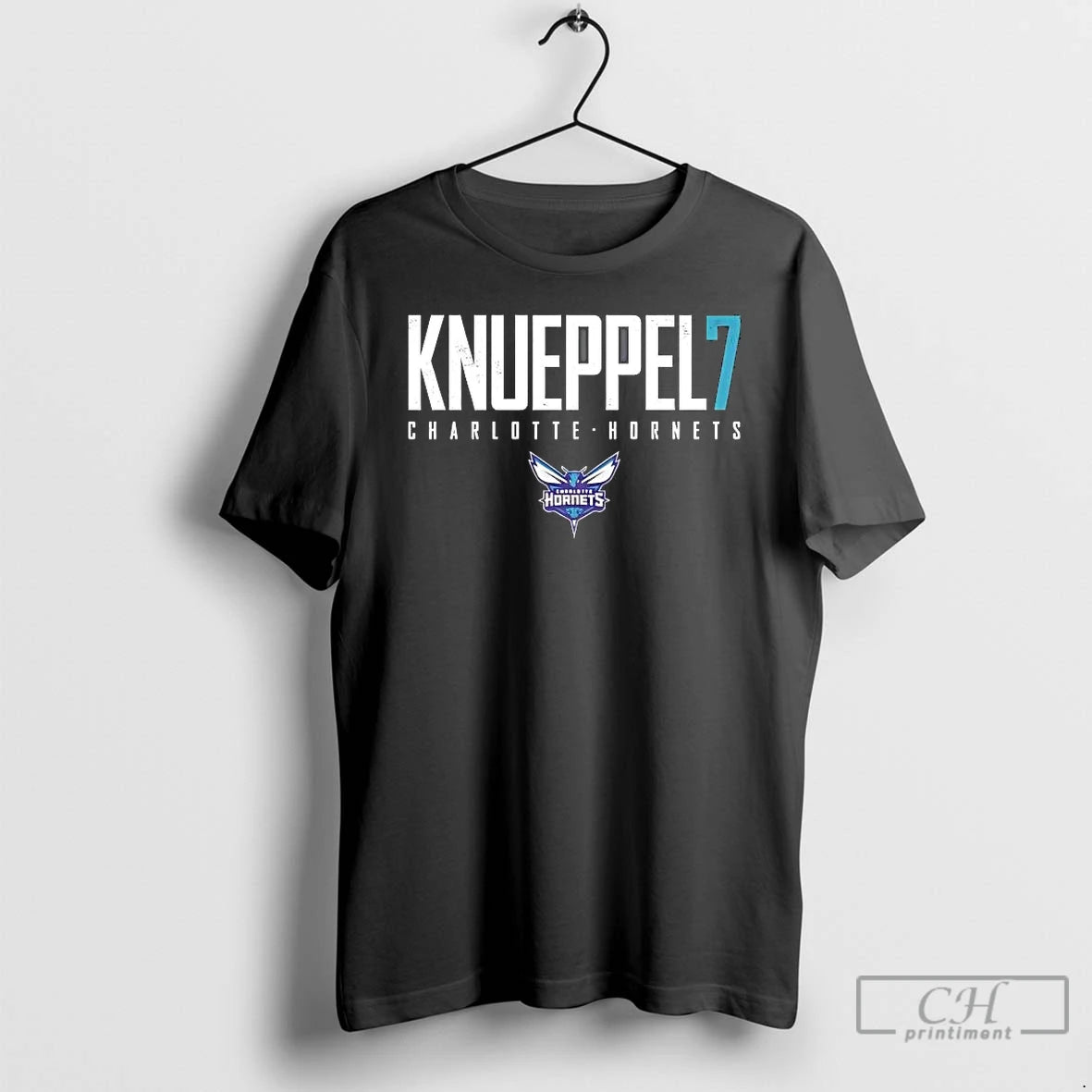 Premium Kon Knueppel 7 Charlotte Hornets Basketball Name And Number T-Shirts, Hoodie, Sweatshirt | HypeDripTees.com