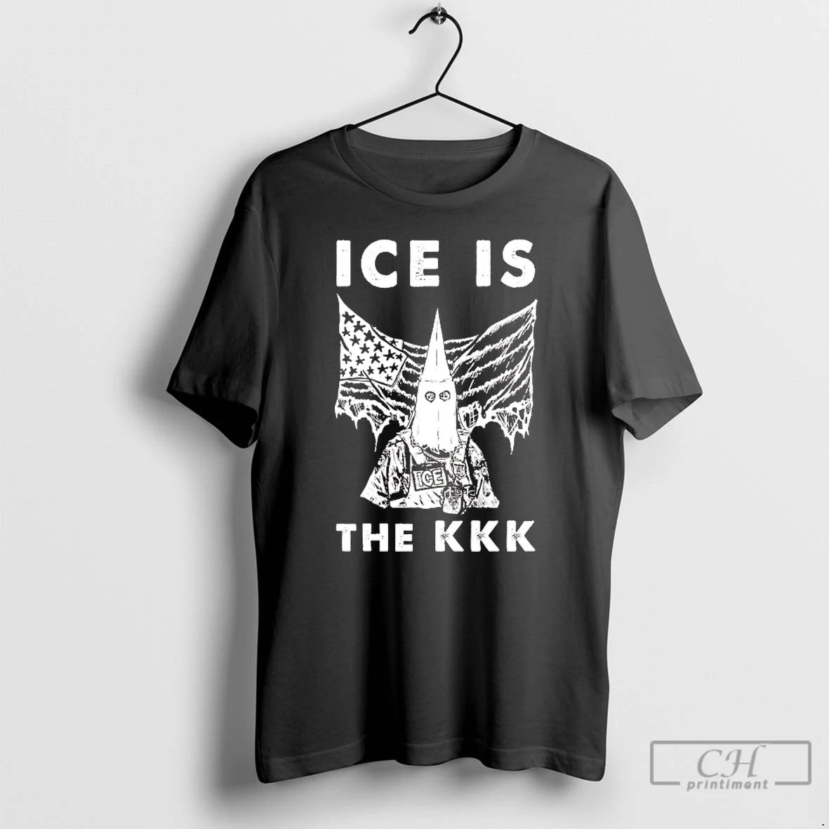 Premium Ku Klux Klan Ice Is The Kkk Flag T-Shirts, Hoodie, Sweatshirt | HypeDripTees.com