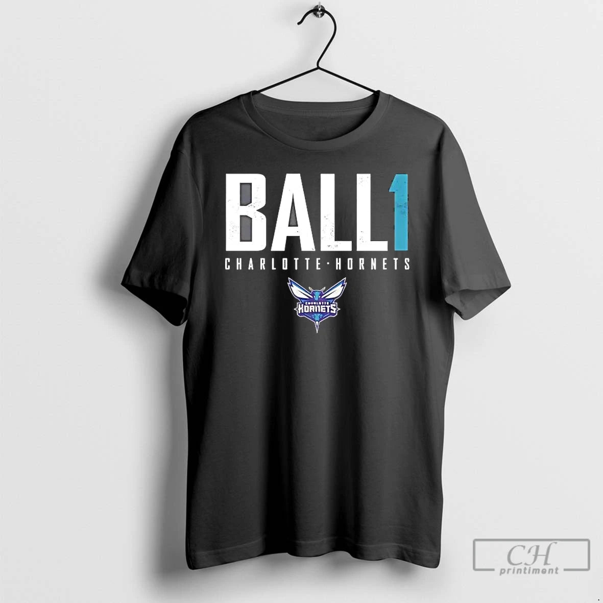 Premium Lamelo Ball 1 Charlotte Hornets Basketball Name And Number T-Shirts, Hoodie, Sweatshirt | HypeDripTees.com