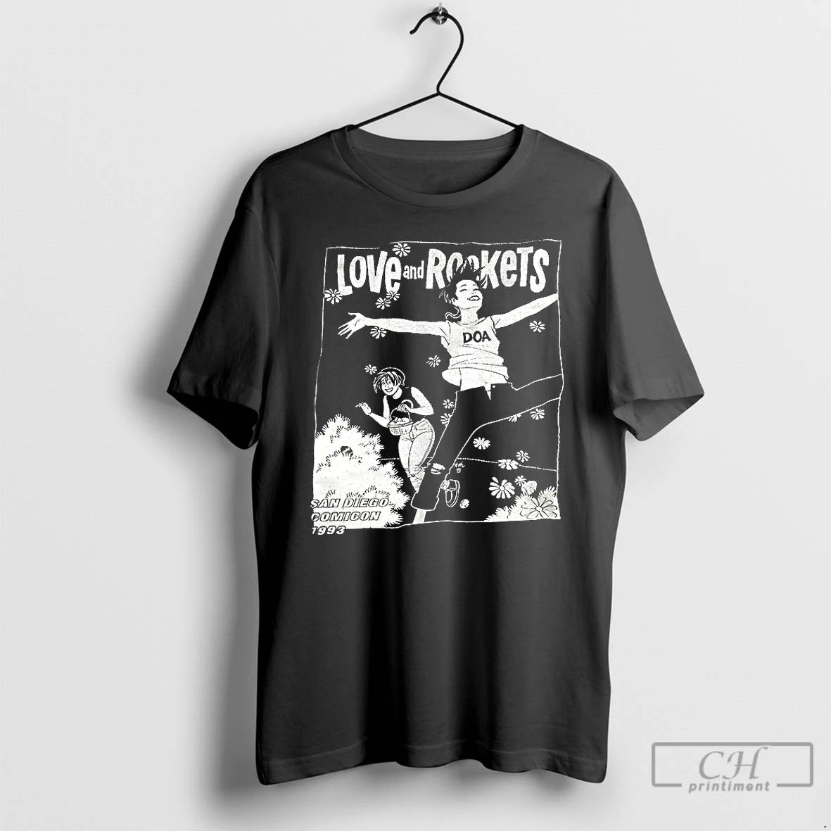 Premium Love And Rockets San Diego Comicon 1993 T-Shirts, Hoodie, Sweatshirt | HypeDripTees.com