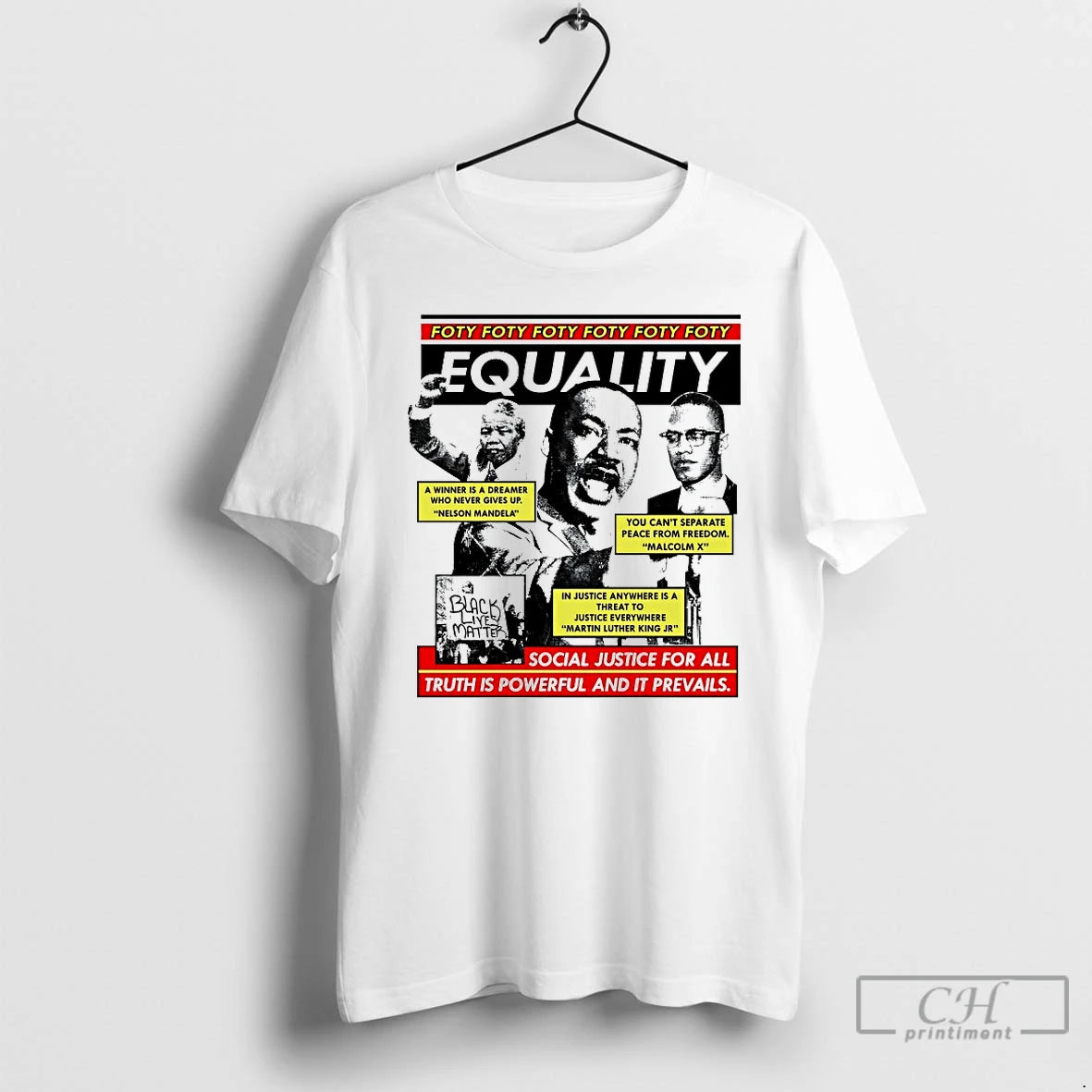 Premium Martin Luther King Equality Social Justice For All T-Shirts, Hoodie, Sweatshirt | HypeDripTees.com
