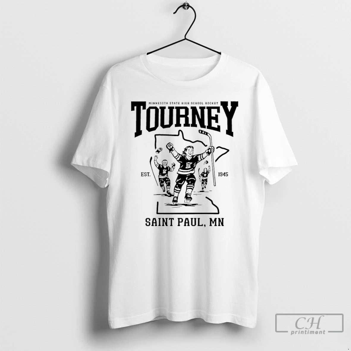 Premium Minnesota State High School Hockey Tourney 1945 Saint Paul Mn T-Shirts, Hoodie, Sweatshirt | HypeDripTees.com