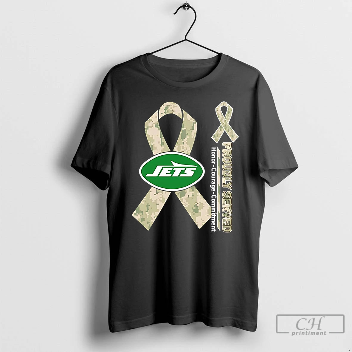 Premium New York Jets Proudly Served Honor Courage Commitment T-Shirts, Hoodie, Sweatshirt | HypeDripTees.com