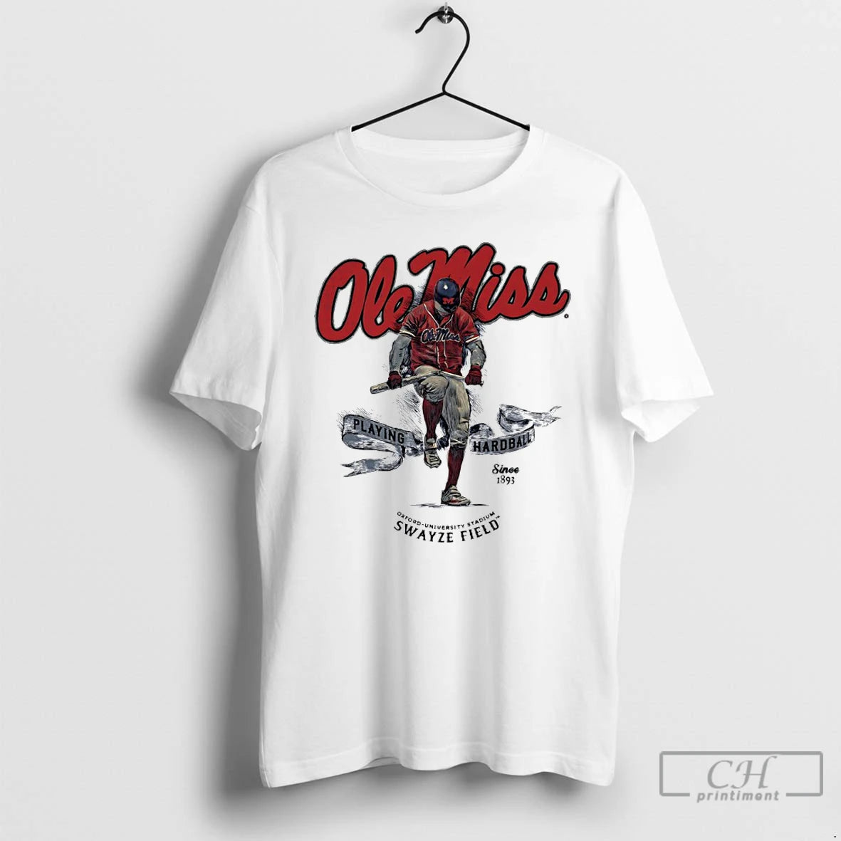 Premium Ole Miss Playing Hardball Hero T-Shirts, Hoodie, Sweatshirt | HypeDripTees.com