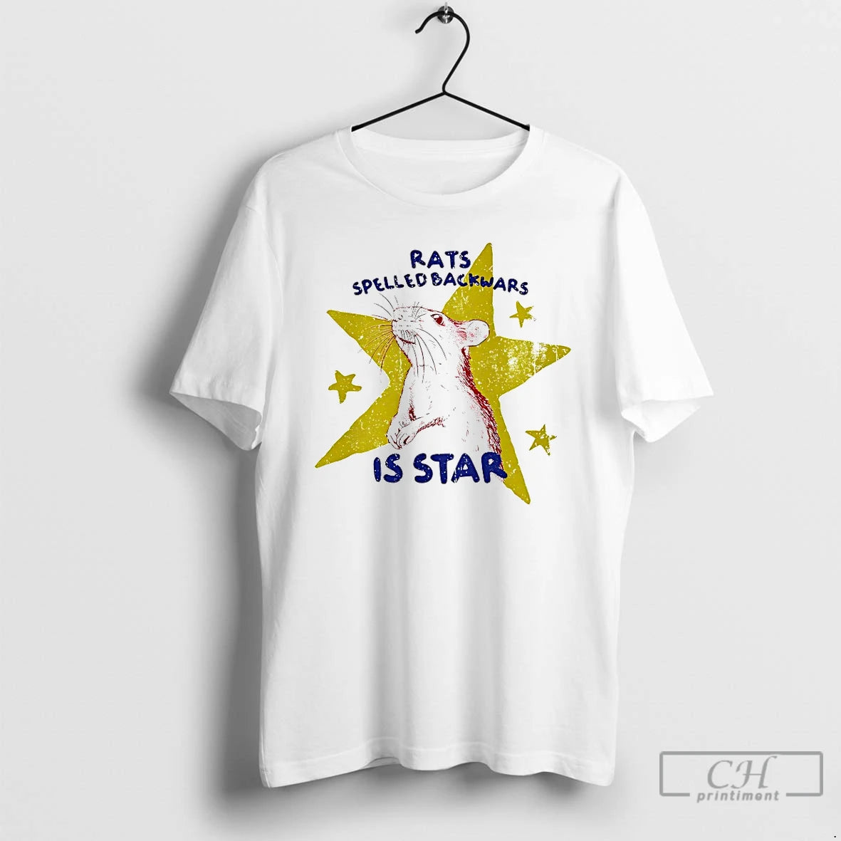 Premium Rats Spelled Backwards Is Star T-Shirts, Hoodie, Sweatshirt | HypeDripTees.com