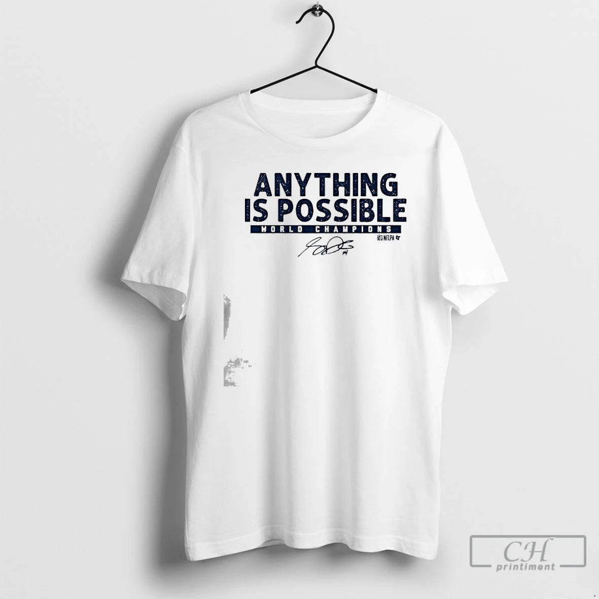 Premium Sam Darnold Believe In Yourself Anything Is Possible World Champions Signature T Shirts Sweater Hoodie, Sweatshirt