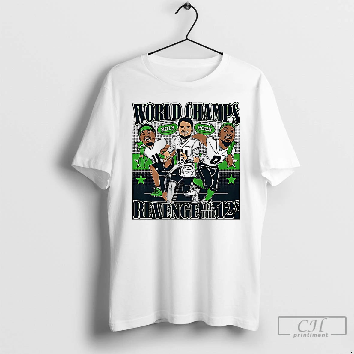 Premium Sam Darnold Jaxon Smith Njigba And Demarcus Lawrence World Champions Caricatures T Shirts Sweater Hoodie, Sweatshirt