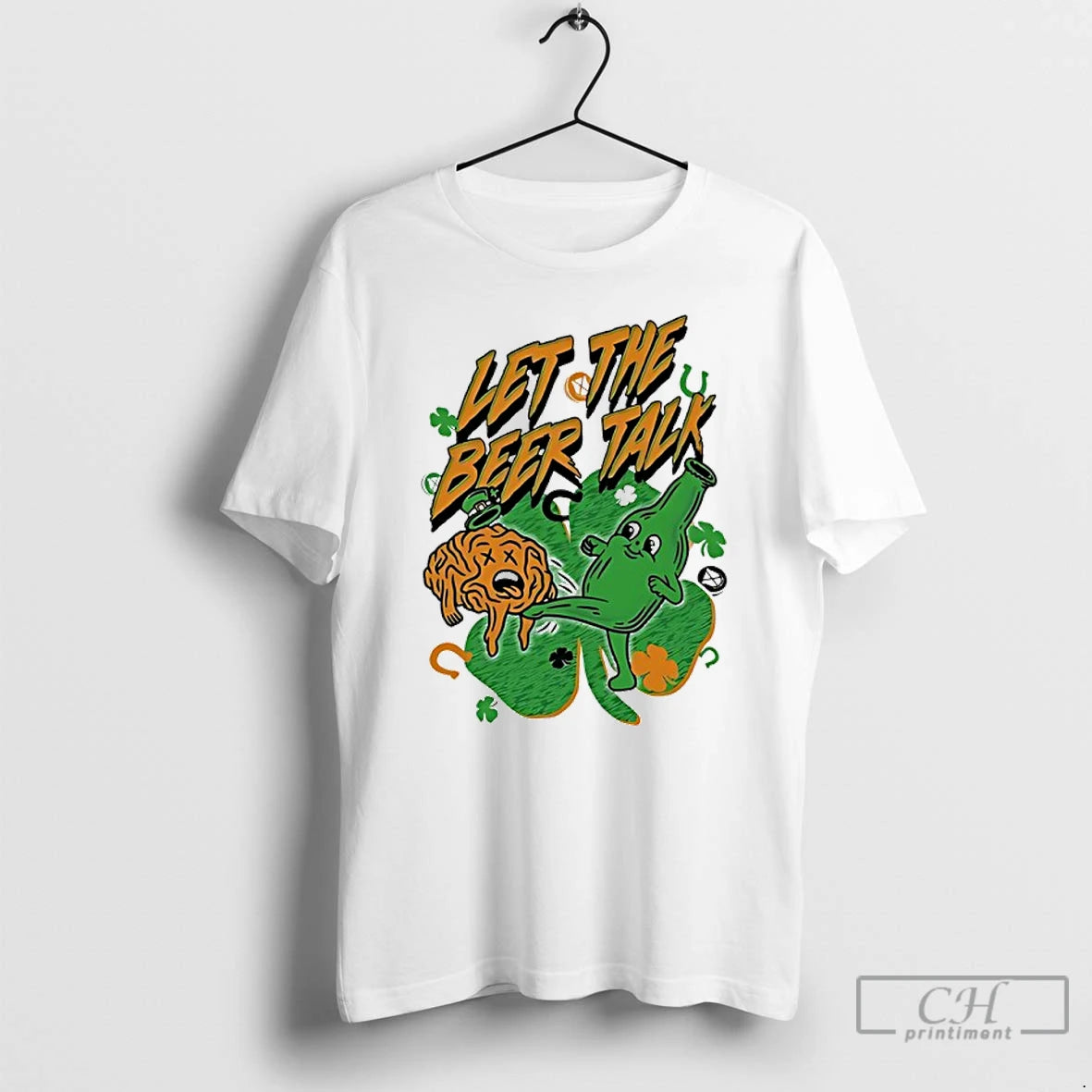 Premium St Patrick Day 2026 Let The Beer Talk T-Shirts, Hoodie, Sweatshirt | HypeDripTees.com