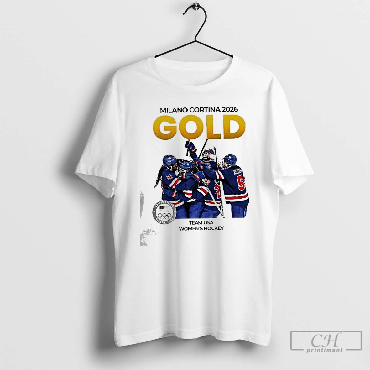 Premium Team Usa Womens Hockey Milano Cortina 2026 Gold Medal T-Shirts, Hoodie, Sweatshirt | HypeDripTees.com