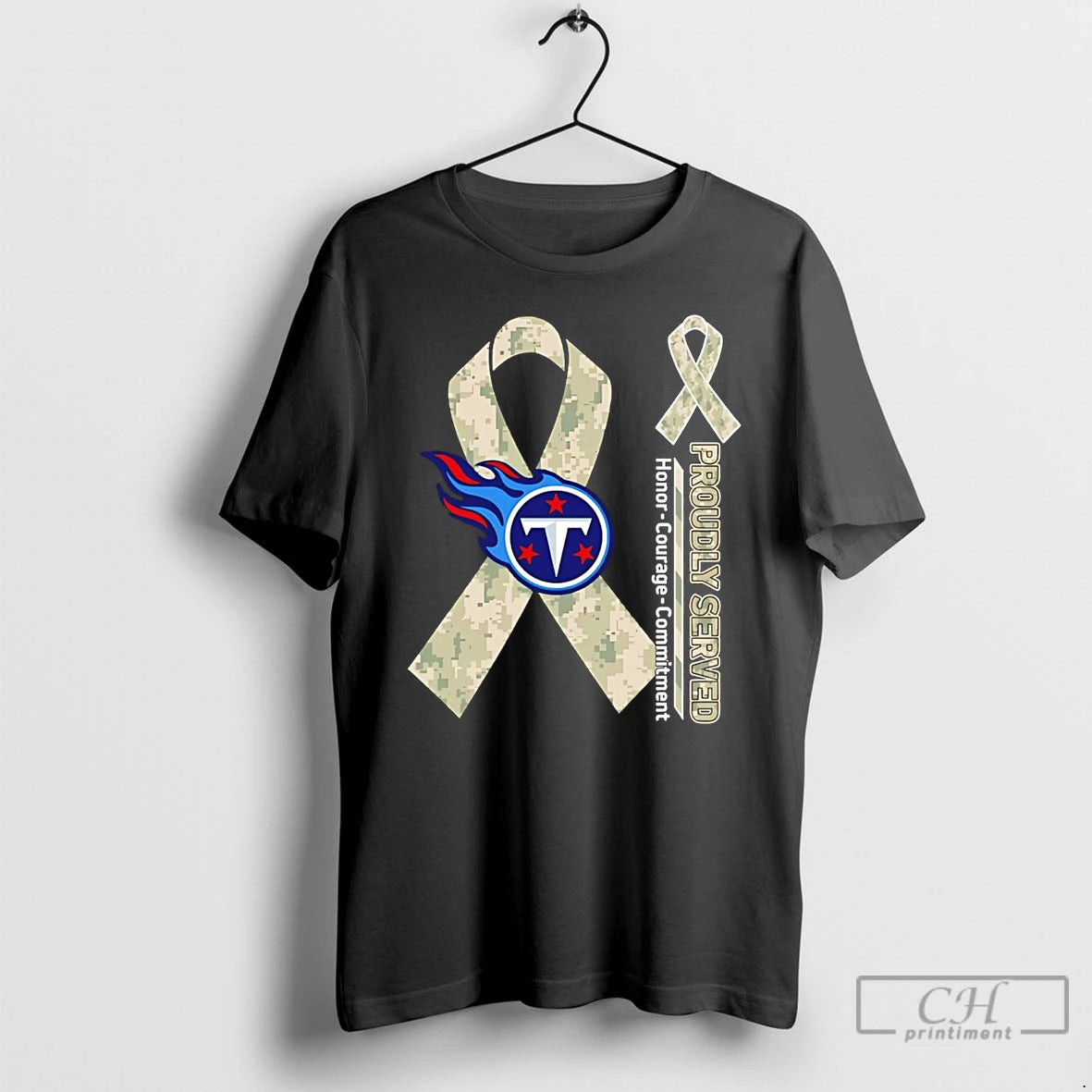 Premium Tennessee Titans Proudly Served Honor Courage Commitment T-Shirts, Hoodie, Sweatshirt | HypeDripTees.com