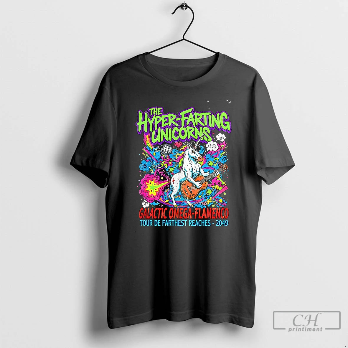 Premium The Hyper Farting Unicorns Galactic Omega Flamenco T-Shirts, Hoodie, Sweatshirt | HypeDripTees.com