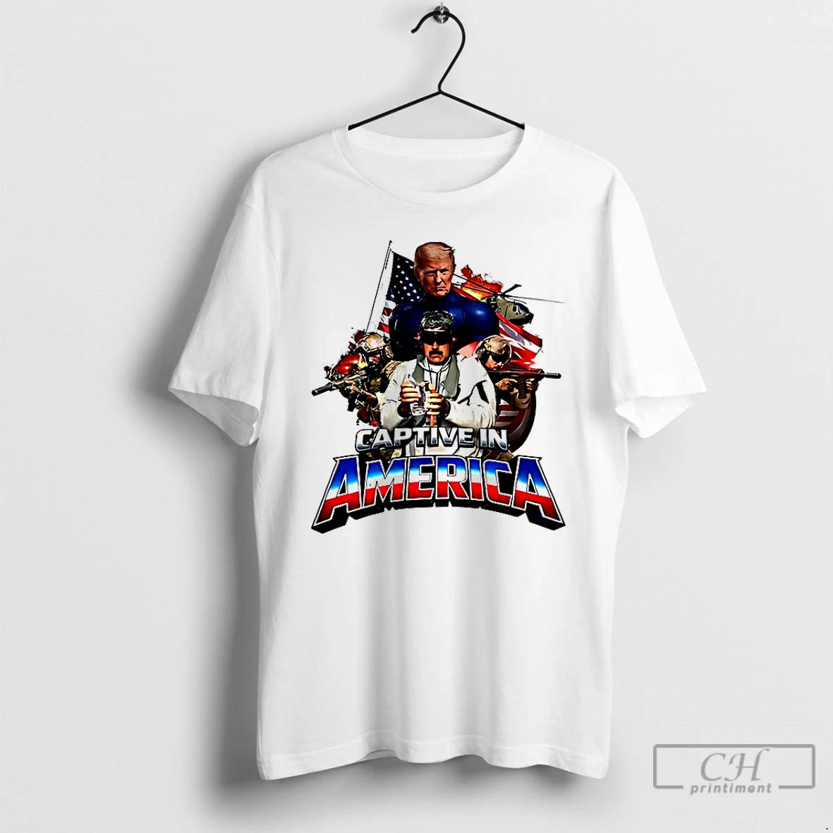 Premium Trump Captive In America T-Shirts, Hoodie, Sweatshirt | HypeDripTees.com