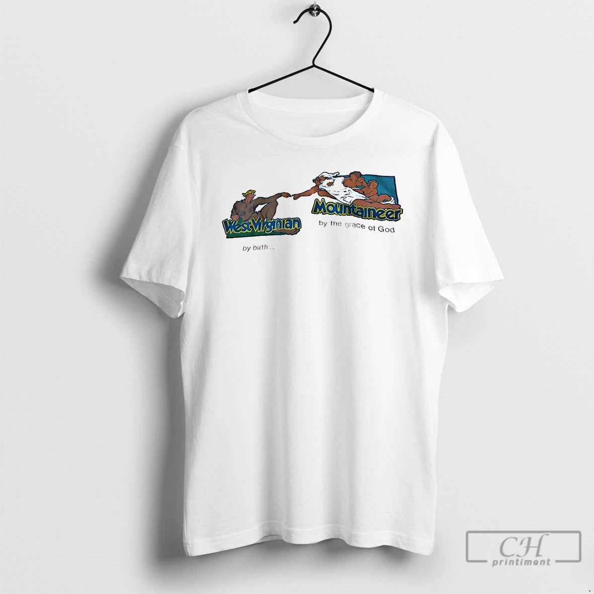 Premium West Virginian Mountaineer By The Grace Of God T-Shirts, Hoodie, Sweatshirt | HypeDripTees.com