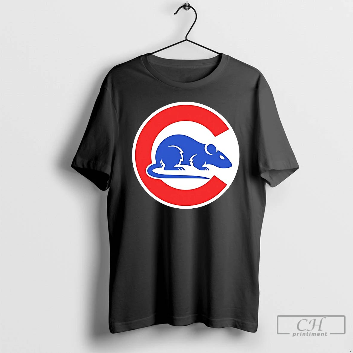 Premium Wrigley Rats Chicago Cubs Parody Logo