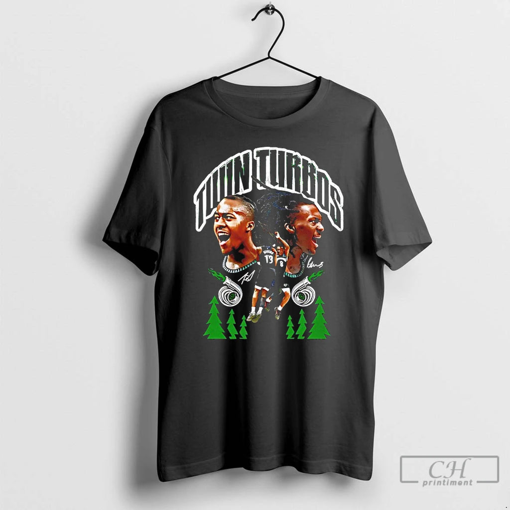 Premium Pnxxerba Minnesota Timberwolves Twin Turbos Autographed