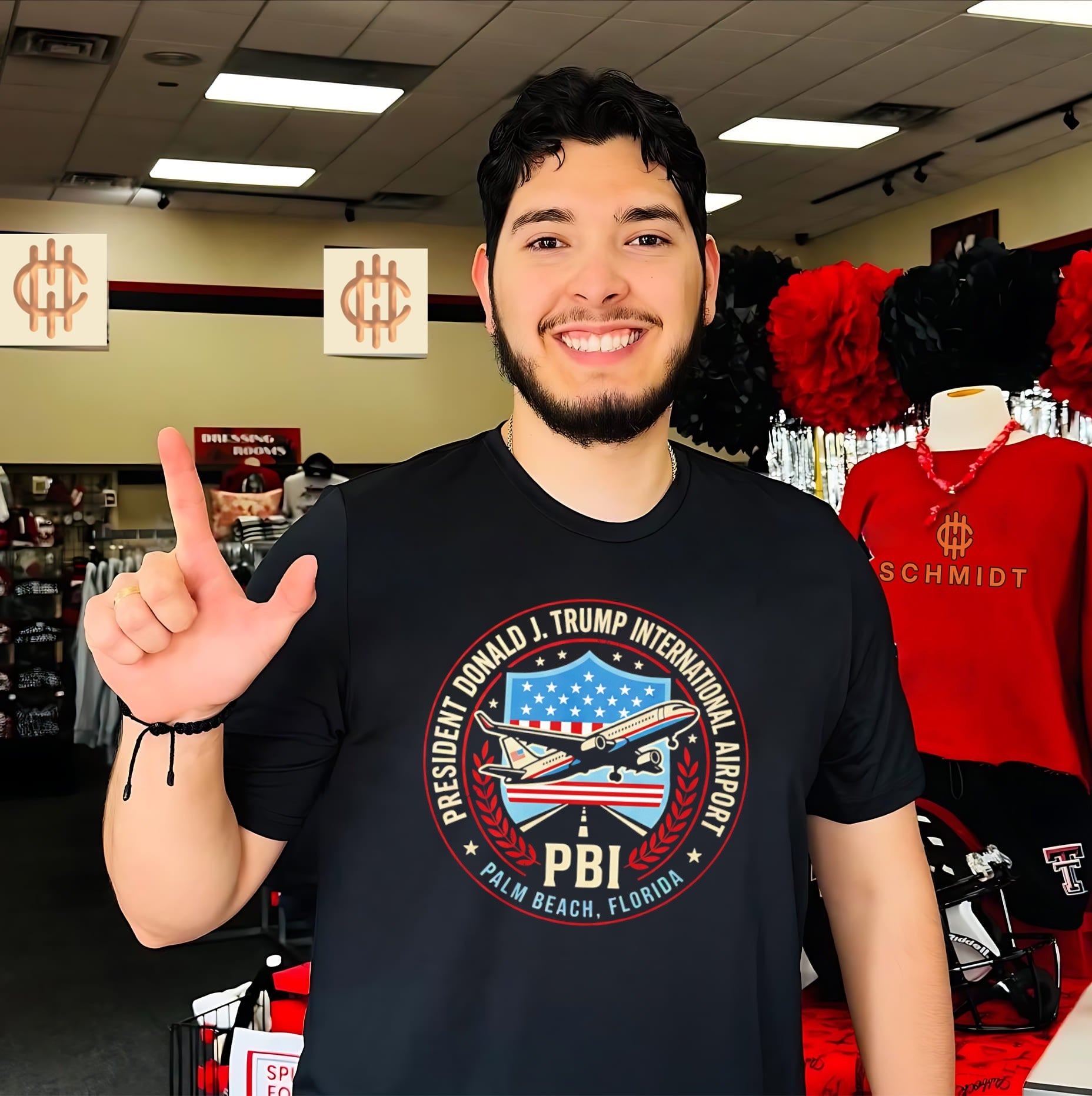 President Donald J. Trump International Airport PBI Commemorative shirt