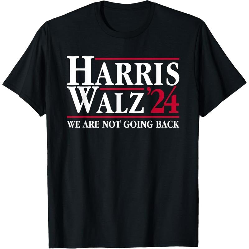 President Kamala Harris Tim Walz VP We Are Not Going Back! T-Shirt made in usa Hoodie, Sweatshirt | HypeDripTees.com