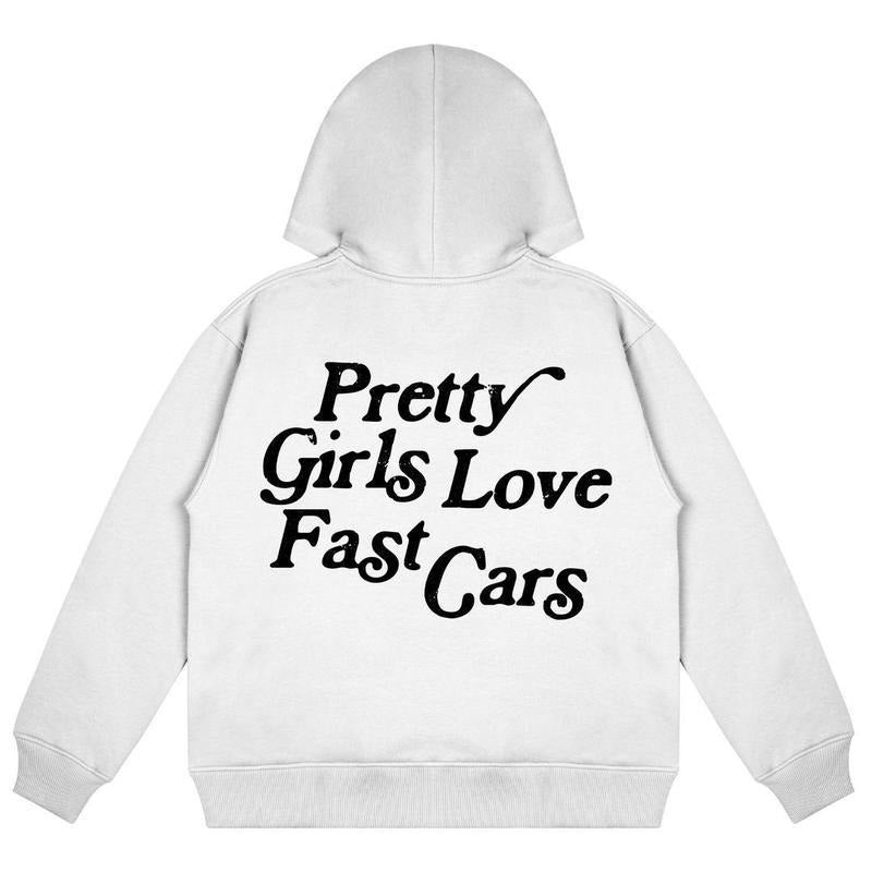 Pretty Girls Love Fast Car Vintage T-Shirt, Sweatshirt and Hoodie, Cotton Hoodie for Car Lovers, Racing Car Graphic Tee