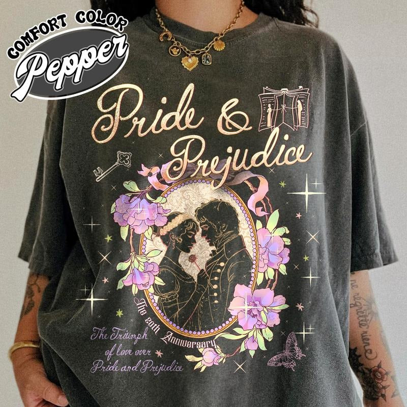 Pride Prejudice 20th Anniversary Shirt Fan Elizabeth Bennet Inspired Shirt Pemberley Shirt Headstrong Girl Mr Darcy Book Lover T-Shirts, Hoodie, Sweatshirt