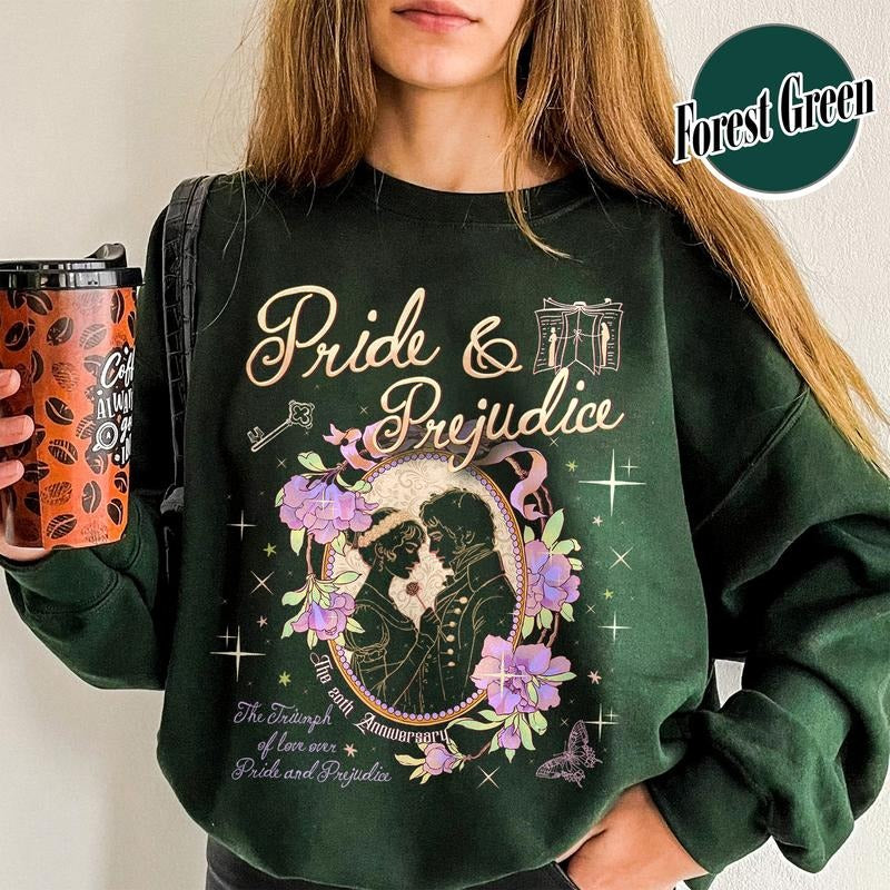 Pride and Prejudice 20th Anniversary Sweatshirt for Fan, Elizabeth Bennet Inspired Sweatshirt, Pemberley Sweatshirt,...