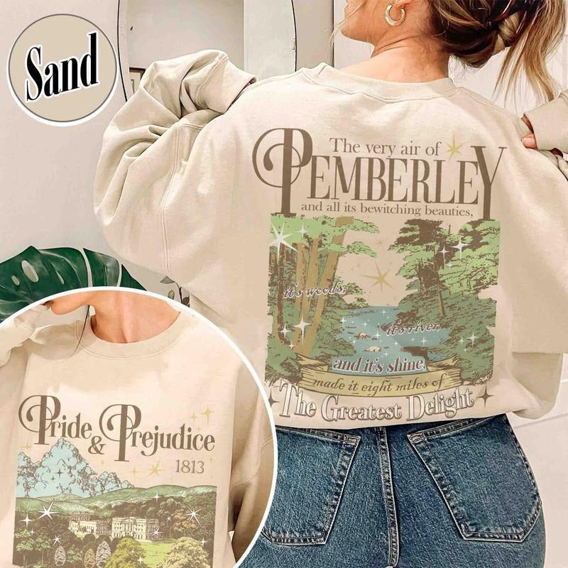 Pride and Prejudice Sweatshirt. Pemberley House Shirt Hoodie | HypeDripTees.com