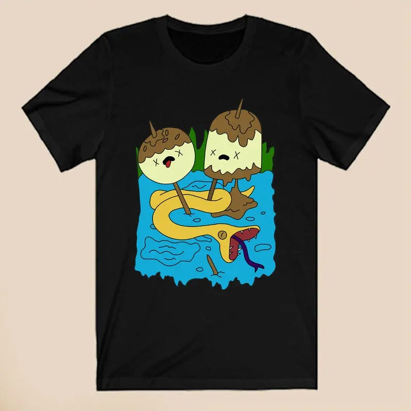 Princess Bubblegums Rock Adventure Time Mens Black TShirt Size S-3XL Menswear Top Underwear Streetwear Cotton Crewneck...
