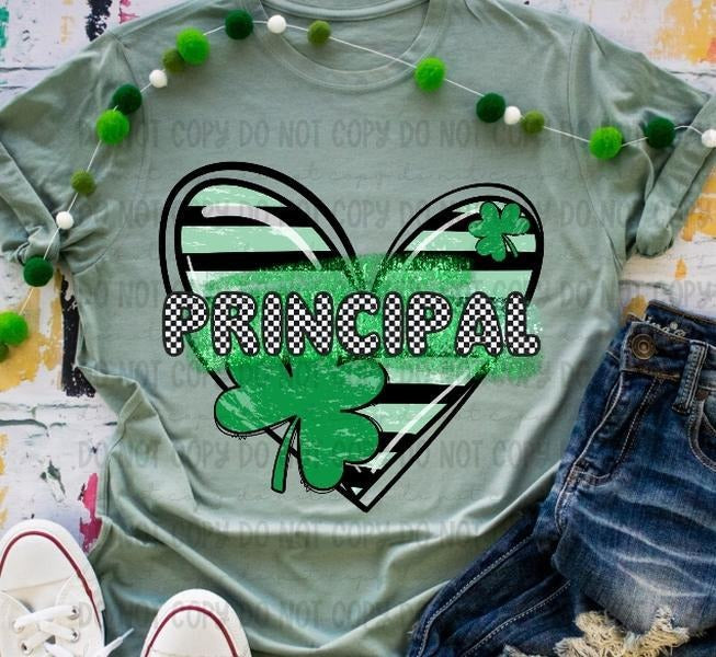 Principal Clover Heart DTF Transfers - THIS IS NOT A SHIRT Hoodie, Sweatshirt | HypeDripTees.com