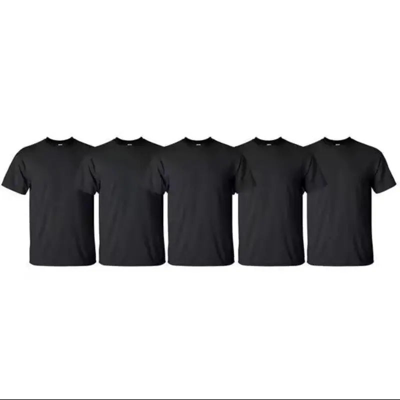 Pro Club Men's 5-Pack Heavyweight Cotton Short Sleeve Crew Neck T-Shirt Collar Fabric Hoodie, Sweatshirt | HypeDripTees.com