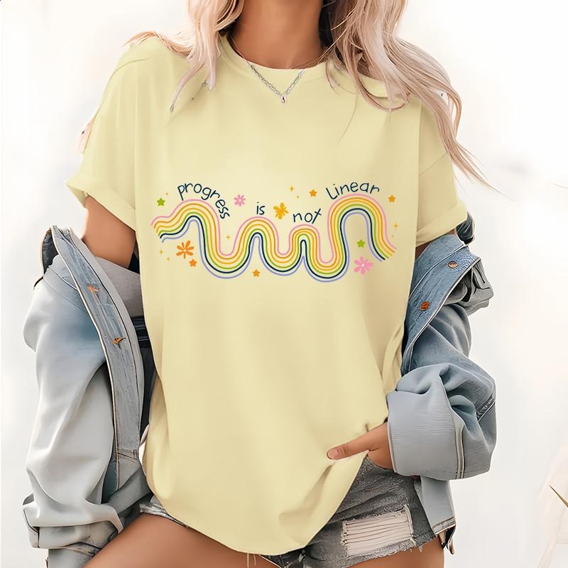 Progress is Not Linear Print Shirt, Back To School Pattern T Shirt, Kindergarten Teacher Tee, Teacher Tops, School Shirt...